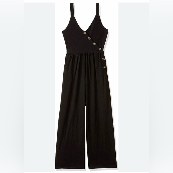 American Eagle Outfitters Pants - America Eagle Black Knit Wide-Leg Jumpsuit/ Romper XS